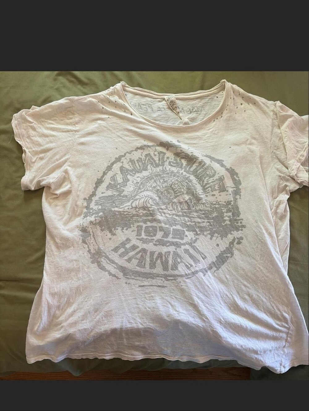 Magnolia Pearl Kauai Surf Hawaii white Tshirt